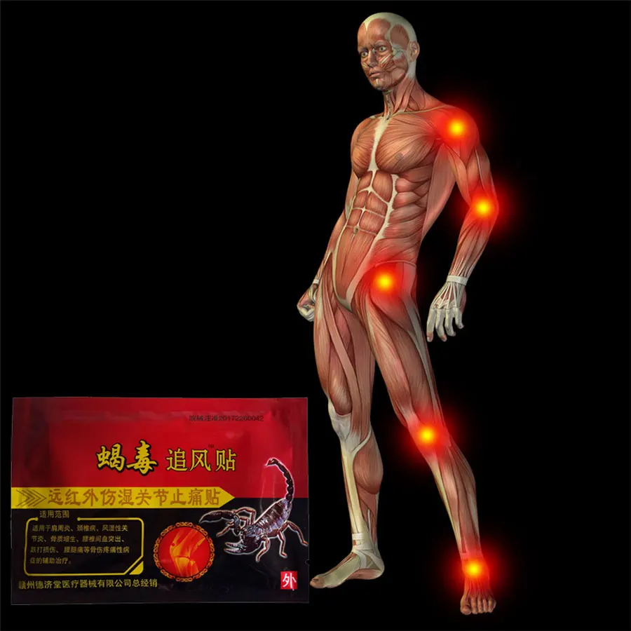 

24 шт./3 упаковки, китайские медицинские ортопедические Пластыри для снятия боли в мышцах спины и шеи