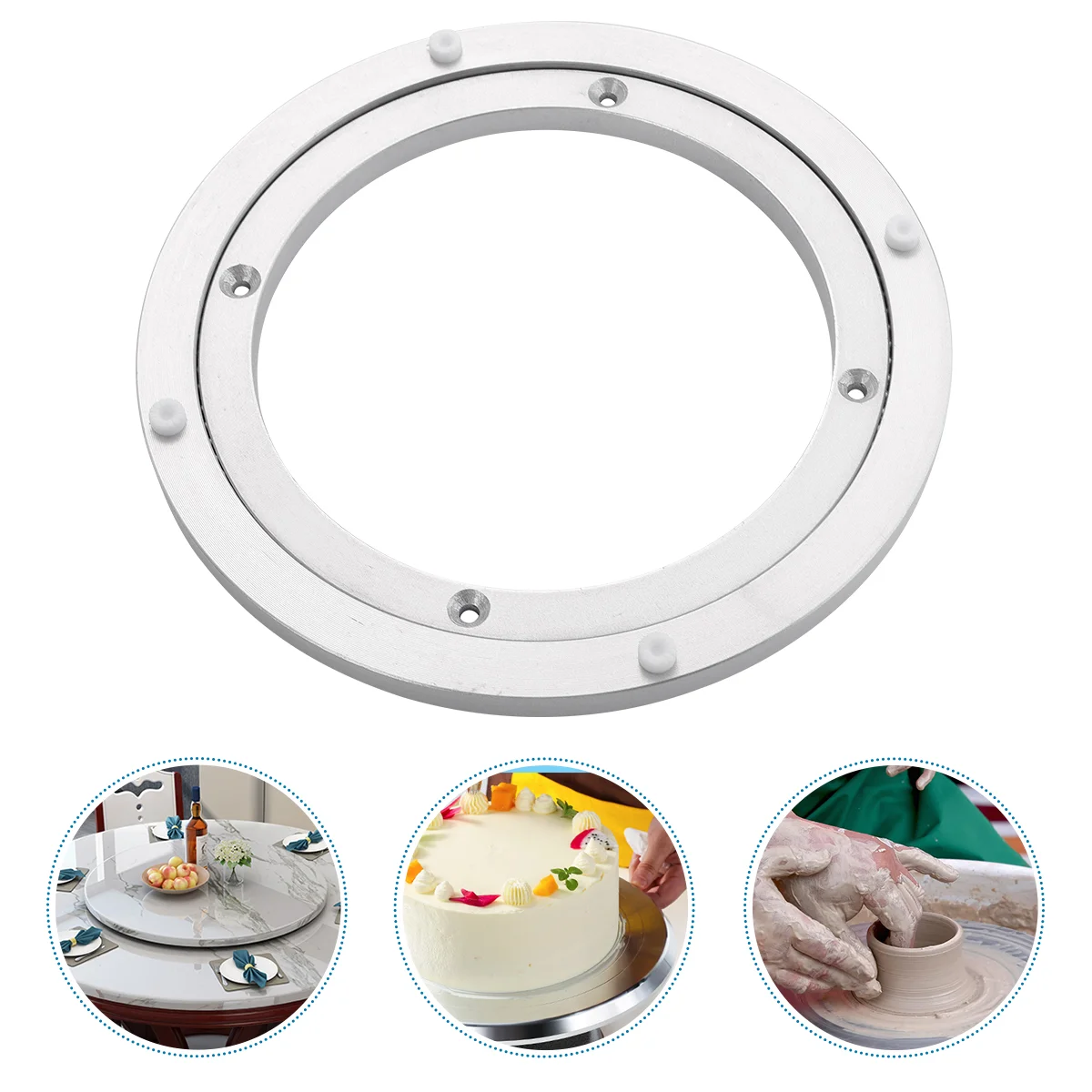 Turntable Bearing Table Rotating Heavy Dining Clay Metal Susan Lazy Tray Alloy Aluminium Stand Monitorbase Wheel Duty Loads
Turntable Bearing Table Rotating Heavy Dining Clay Metal Susan Lazy Tray Alloy Aluminium Stand Monitorbase Wheel Duty Loads
