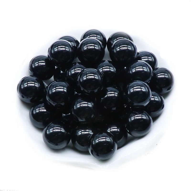 

16PCS 16MM Black Obsidian Stress Relief Spheres & Balls Polished Meditation Balancing Home Decoration Crystal Beads