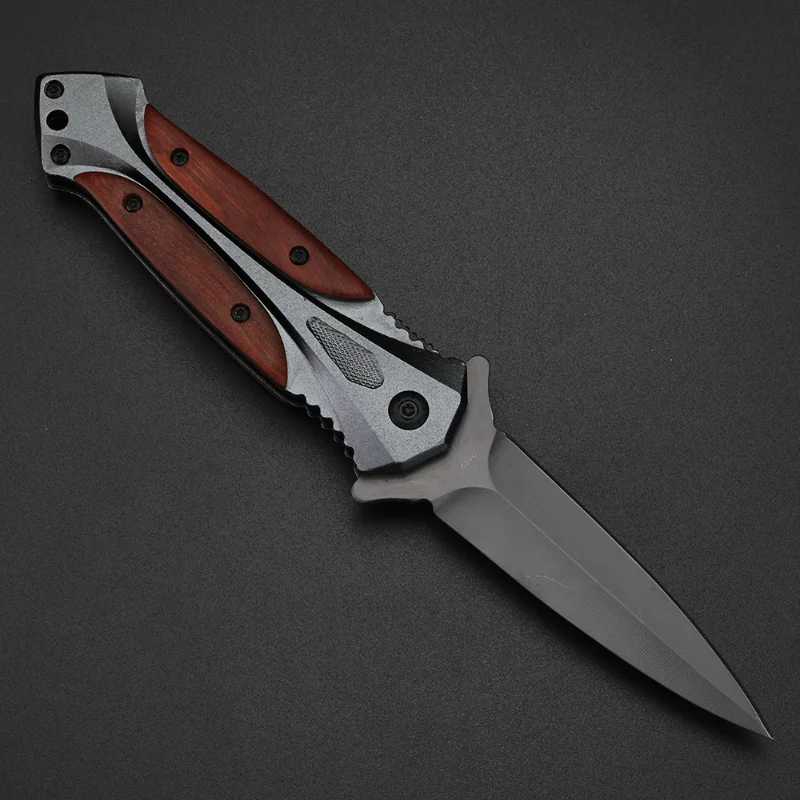 Wooden handle folding knife Outdoor pocket knife Camping EDC hunting knife High hardness multi-functional knife
Wooden handle folding knife Outdoor pocket knife Camping EDC hunting knife High hardness multi-functional knife