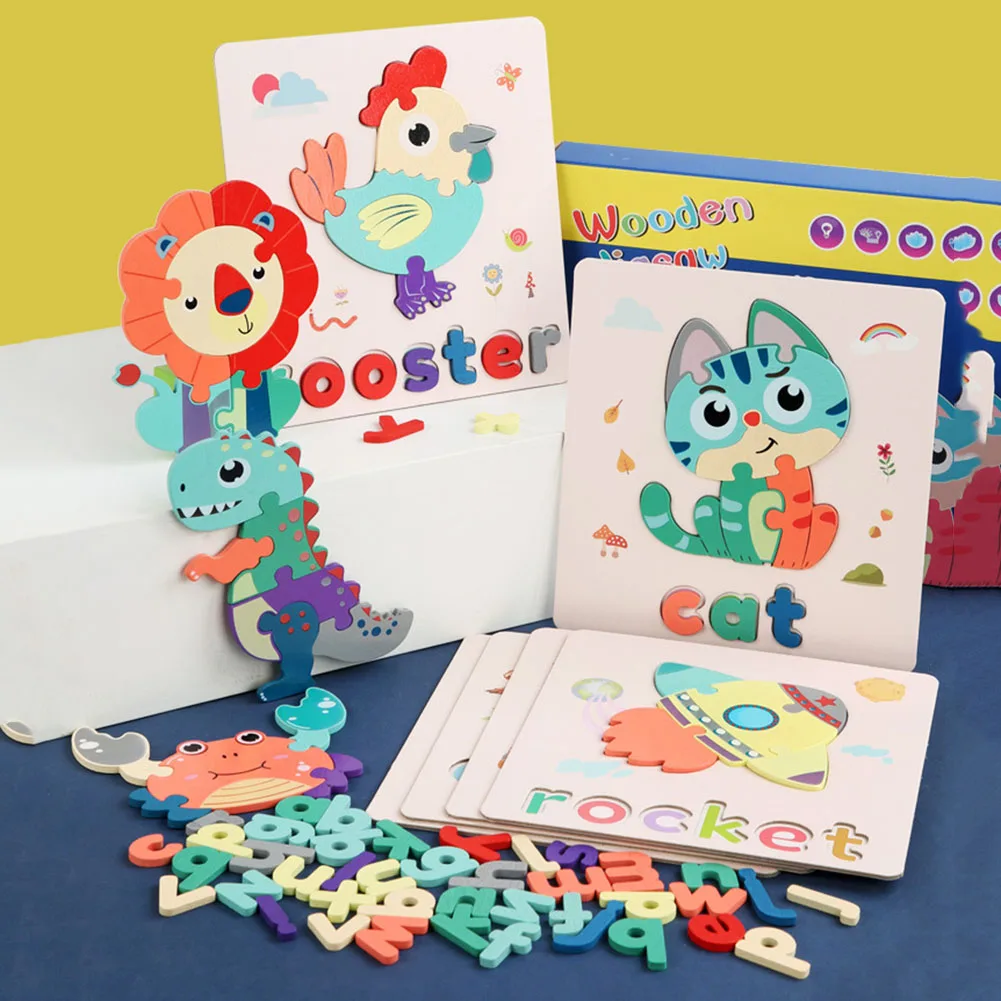 Animal Buckle Three-Dimensional Puzzle Toys Educational Toys Buckle English Words Three-Dimensional Puzzle Wooden
Animal Buckle Three-Dimensional Puzzle Toys Educational Toys Buckle English Words Three-Dimensional Puzzle Wooden