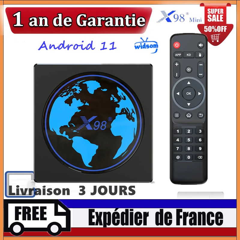 X98mini Amlogic S905W2 TV Box Android 11 4G 64GB X98 mini Support AV1 Wifi BT Youtube Media Player 4k Set ship from france
X98mini Amlogic S905W2 TV Box Android 11 4G 64GB X98 mini Support AV1 Wifi BT Youtube Media Player 4k Set ship from france