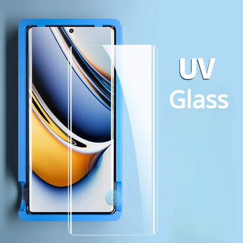 Закаленное стекло с защитой от ультрафиолета для Realme 11 10 Pro Plus HD, защитная пленка для экрана с защитой от синего излучения для Realme 11 Pro + 11 Pro Plus, защитная пленка