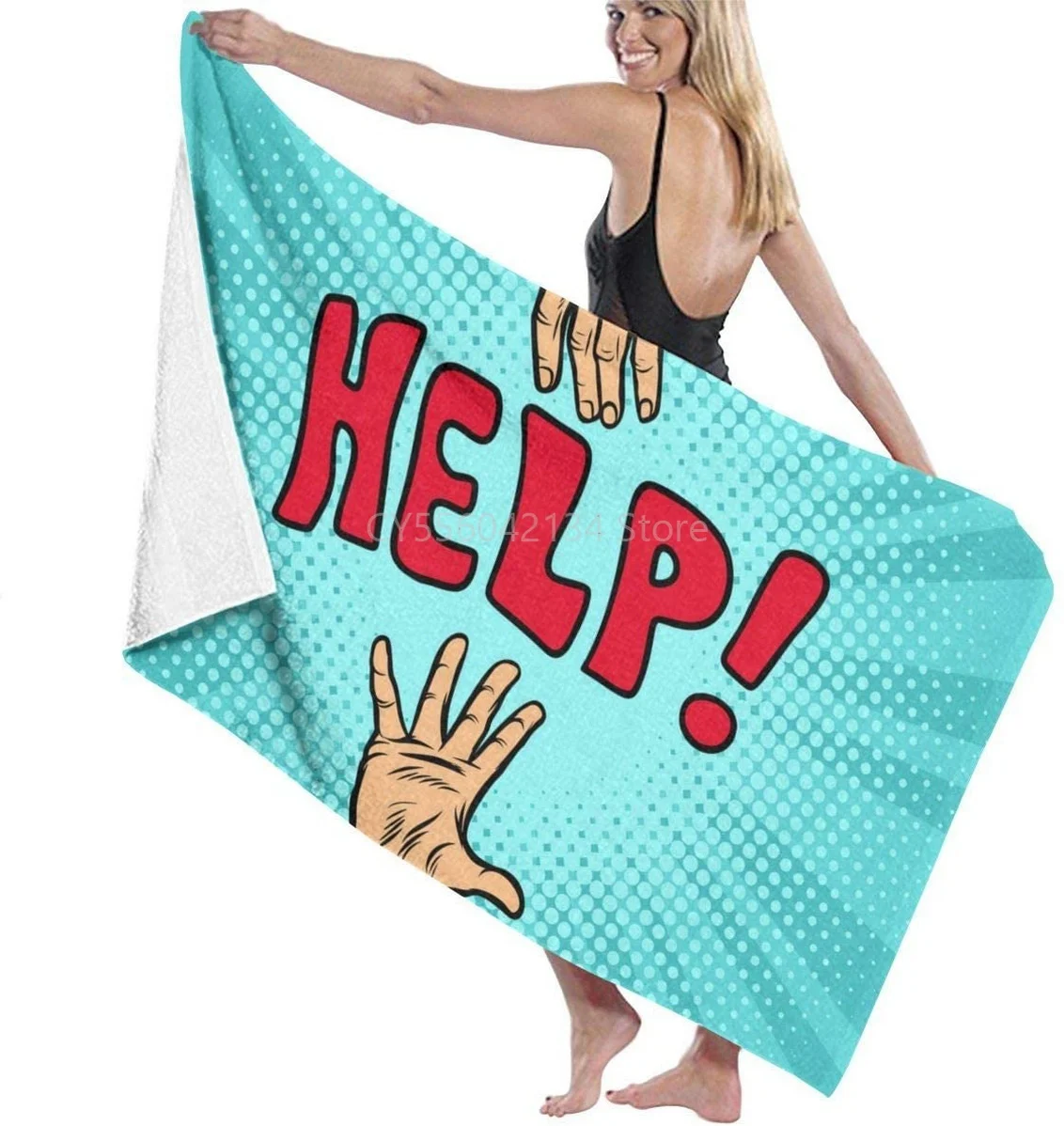 Helping Hand Help and Volunteering Bath Towel Microfiber Beach Towels Absorbent Soft Large Towel for Bath Pool Beach 32x52 In
Helping Hand Help and Volunteering Bath Towel Microfiber Beach Towels Absorbent Soft Large Towel for Bath Pool Beach 32x52 In