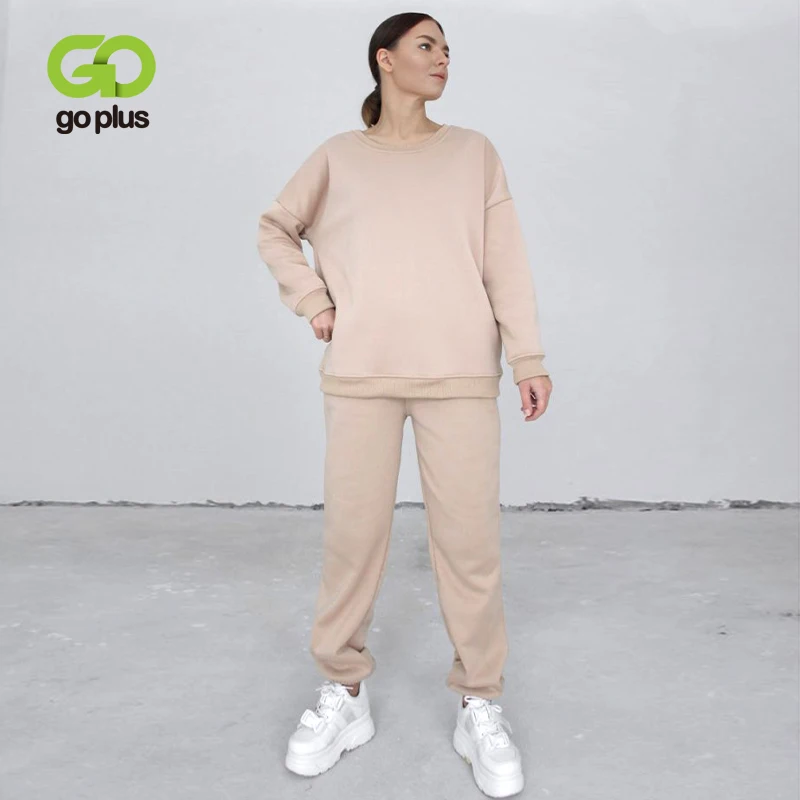 GOPLUS Women's Tracksuit Pant Suits Sweat Suits Sweatshirt Set Pullover Pantalones De Mujer Dresy Damskie Femme Huispak Vrouwen
GOPLUS Women's Tracksuit Pant Suits Sweat Suits Sweatshirt Set Pullover Pantalones De Mujer Dresy Damskie Femme Huispak Vrouwen