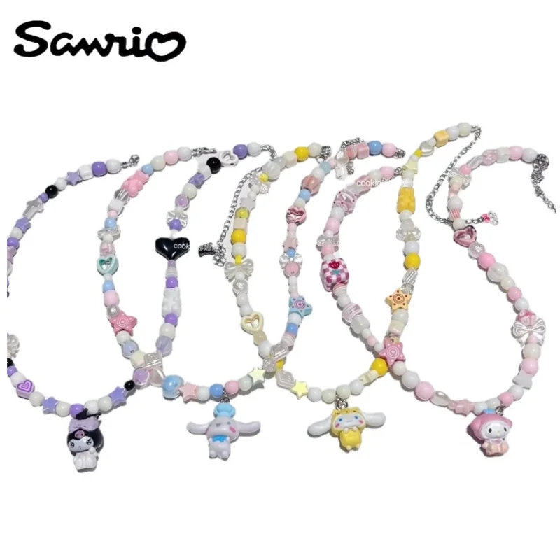 Sanrio series Kuromi Cinnamoroll My melody anime cartoon peripheral necklace with necklace bracelet really cute handmade beads
Sanrio series Kuromi Cinnamoroll My melody anime cartoon peripheral necklace with necklace bracelet really cute handmade beads