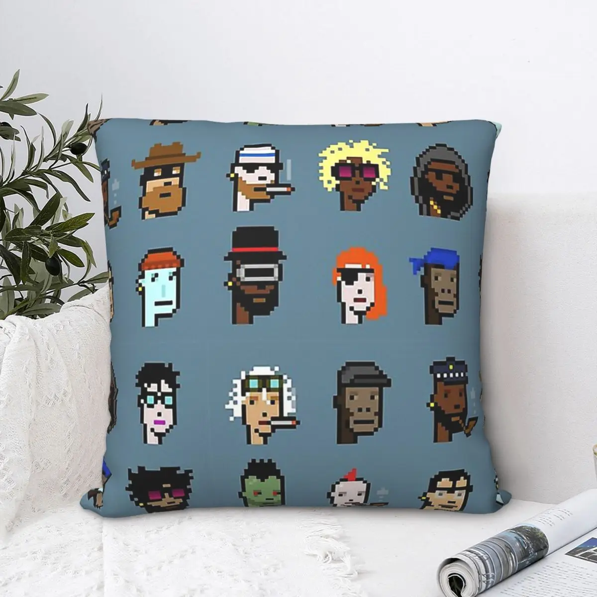 Crypunk Polyester Cushion Cover NFT Livingroom Office Decorative Reusable Cojines Decorativos
Crypunk Polyester Cushion Cover NFT Livingroom Office Decorative Reusable Cojines Decorativos