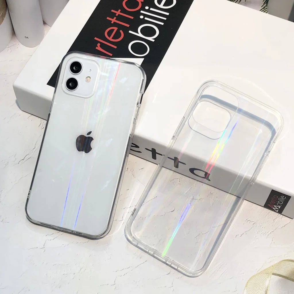 Gradient Rainbow Laser Phone Cases For iPhone 12 11 Pro Max XR X XS Max 7 8 Plus SE 2020 Transparent Clear Acrylic Covers Fundas
Gradient Rainbow Laser Phone Cases For iPhone 12 11 Pro Max XR X XS Max 7 8 Plus SE 2020 Transparent Clear Acrylic Covers Fundas