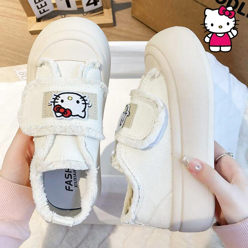 2023 Милая спортивная обувь Hello Kitty кавайная мультяшная аниме Sanrio Студенческая обувь на толстой подошве увеличивающая рост парусиновая обувь ...
2023 Милая спортивная обувь Hello Kitty кавайная мультяшная аниме Sanrio Студенческая обувь на толстой подошве увеличивающая рост парусиновая обувь ...