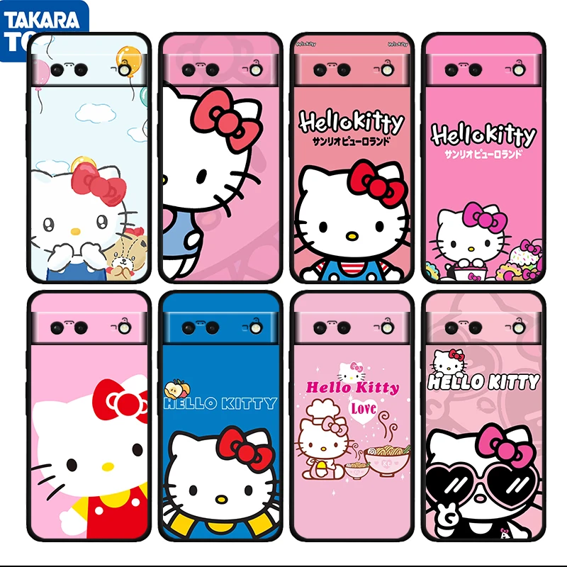 Lovely Anime Hello Kitty Shockproof Cover for Google Pixel 7 6 Pro 6a 5 5a 4 4a XL 5G Black Phone Case Shell Soft Fundas Cover
Lovely Anime Hello Kitty Shockproof Cover for Google Pixel 7 6 Pro 6a 5 5a 4 4a XL 5G Black Phone Case Shell Soft Fundas Cover