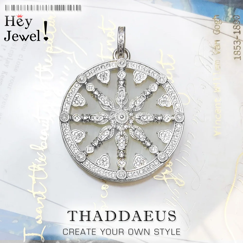 Pendant White Karma Wheels, Brand New Fashion 925 Sterling Silver Jewelry Trendy Europe Bijoux Gift For Woman & Rebel Men
Pendant White Karma Wheels, Brand New Fashion 925 Sterling Silver Jewelry Trendy Europe Bijoux Gift For Woman & Rebel Men