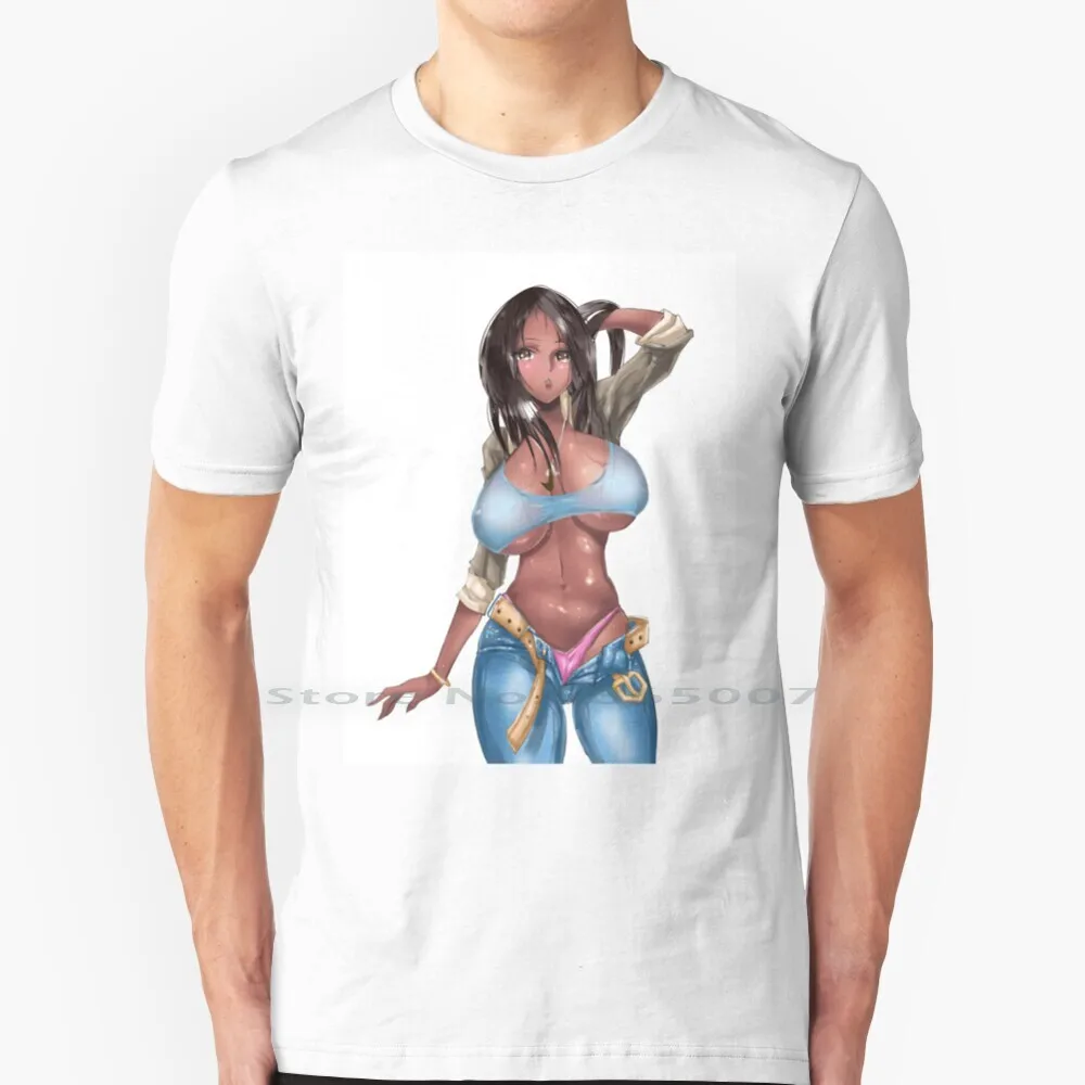 Gyaru T Shirt 100% Cotton Gyaru Oppai Hentai Ecchi Boobs Cleavage Dark Skin Black Waifu Anime Manga Panties Lewd Big Size 6xl
Gyaru T Shirt 100% Cotton Gyaru Oppai Hentai Ecchi Boobs Cleavage Dark Skin Black Waifu Anime Manga Panties Lewd Big Size 6xl