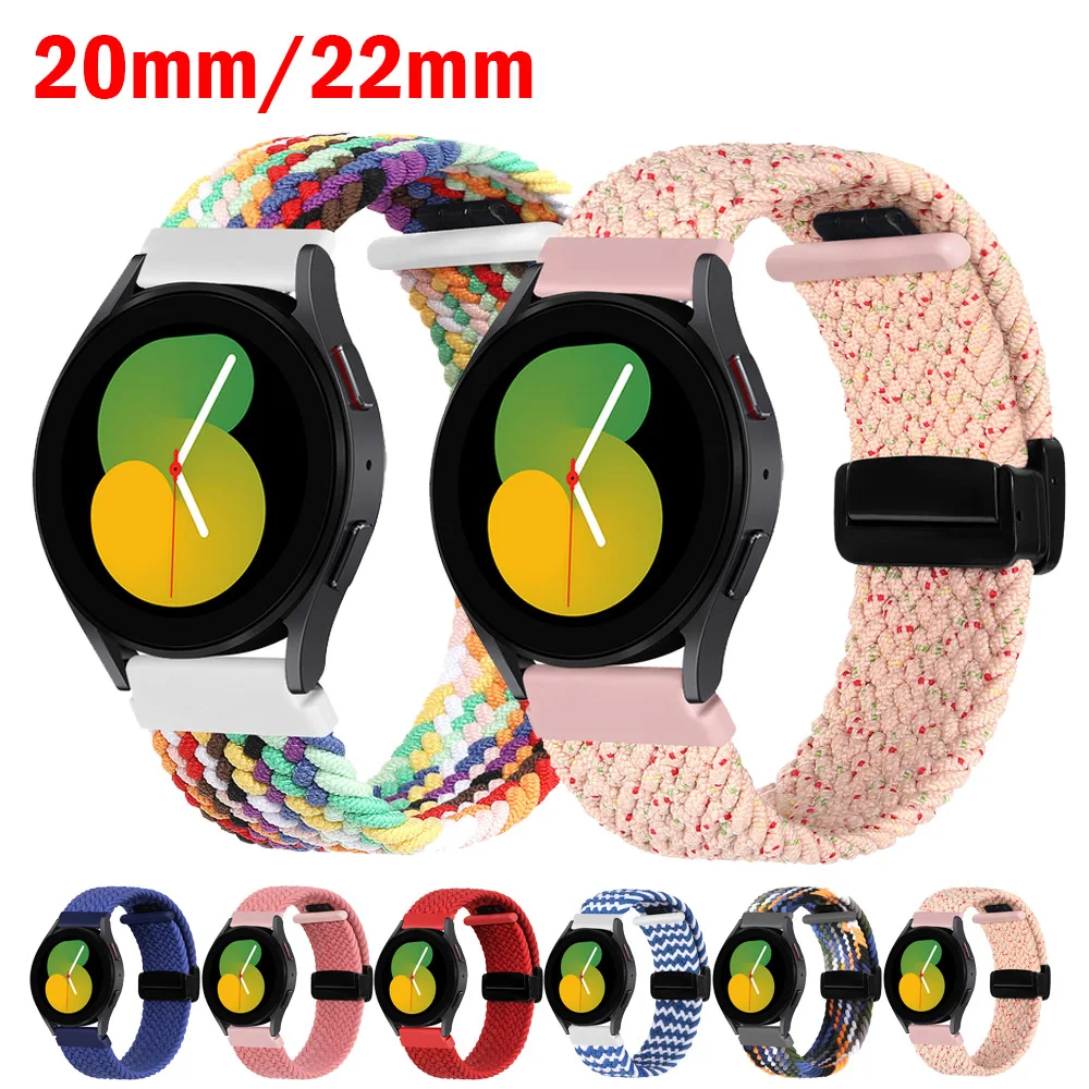 20mm 22mm Nylon Strap For Samsung Galaxy Watch 5 4 3 40mm 44mm 5 Pro Huawei Watch GT3-2 Pro Sport Loop Belt Amazfit GTS/GTR Band
20mm 22mm Nylon Strap For Samsung Galaxy Watch 5 4 3 40mm 44mm 5 Pro Huawei Watch GT3-2 Pro Sport Loop Belt Amazfit GTS/GTR Band