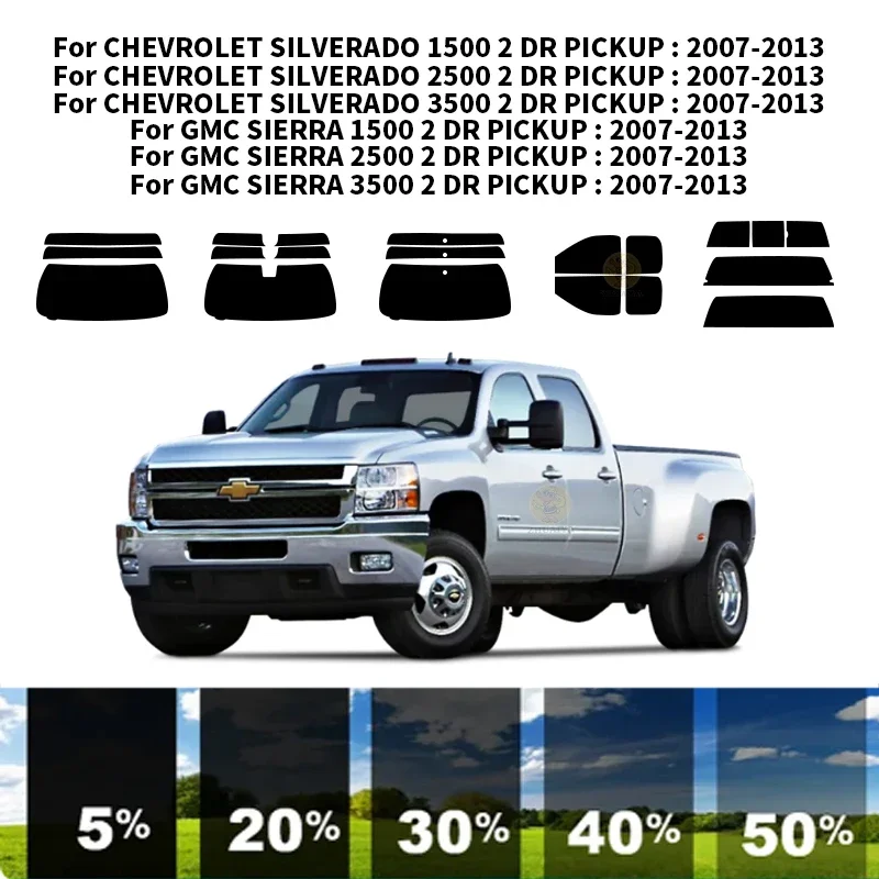 Precut nanoceramics car UV Window Tint Kit Automotive Window Film For CHEVROLET SILVERADO 3500 2 DR PICKUP 2007-2014
Precut nanoceramics car UV Window Tint Kit Automotive Window Film For CHEVROLET SILVERADO 3500 2 DR PICKUP 2007-2014