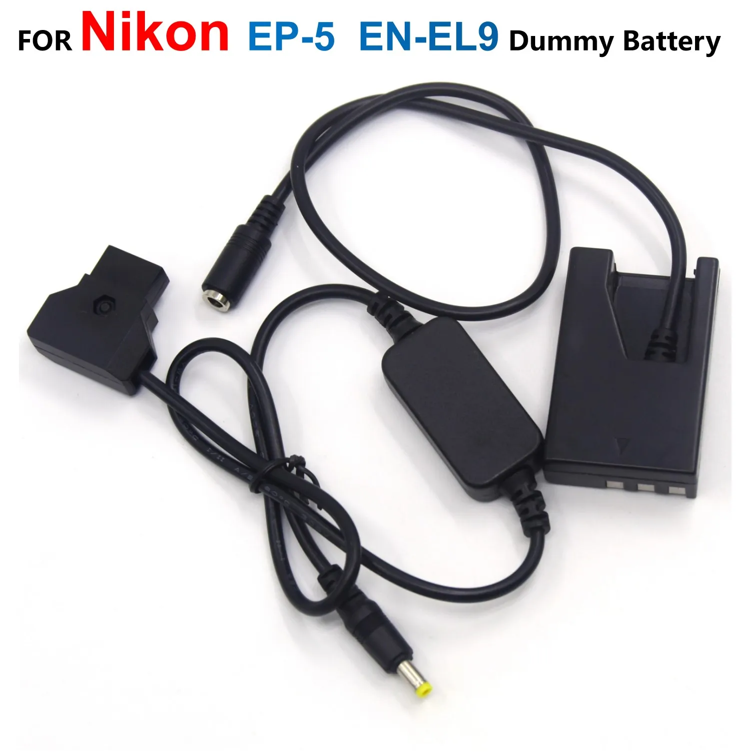 

EP-5 DC Coupler EN-EL9 Dummy Battery + D-TAP Dtap 12-24V Power Step-down Cable EH-5A For Nikon D40 D40X D60 D3000 D5000 Camera