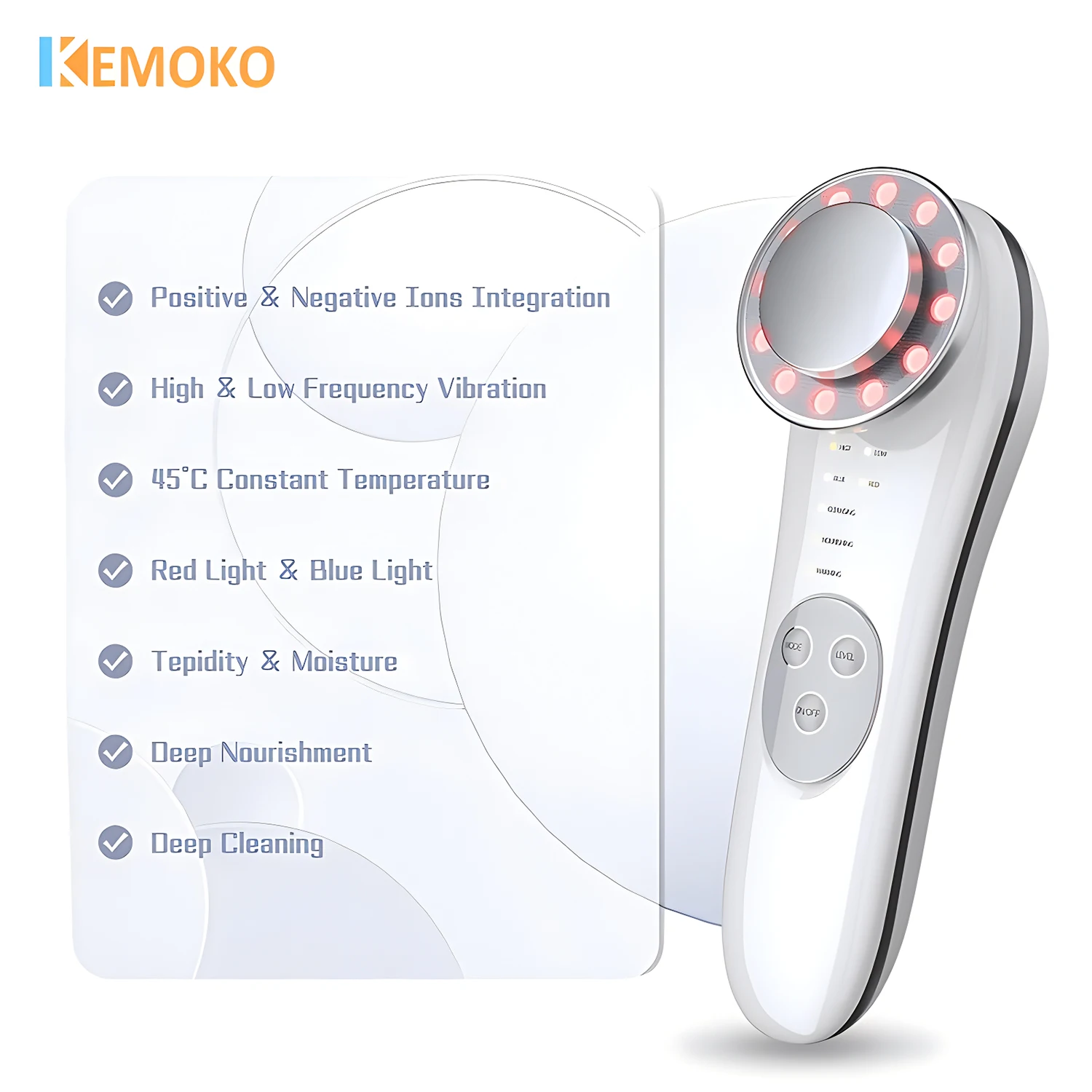 7 in 1 Face Massager Lifting EMS Microcurrent Machine LED Skin Rejuvenation Wrinkle Remover Anti-Aging Facial Skin Care Device
7 in 1 Face Massager Lifting EMS Microcurrent Machine LED Skin Rejuvenation Wrinkle Remover Anti-Aging Facial Skin Care Device