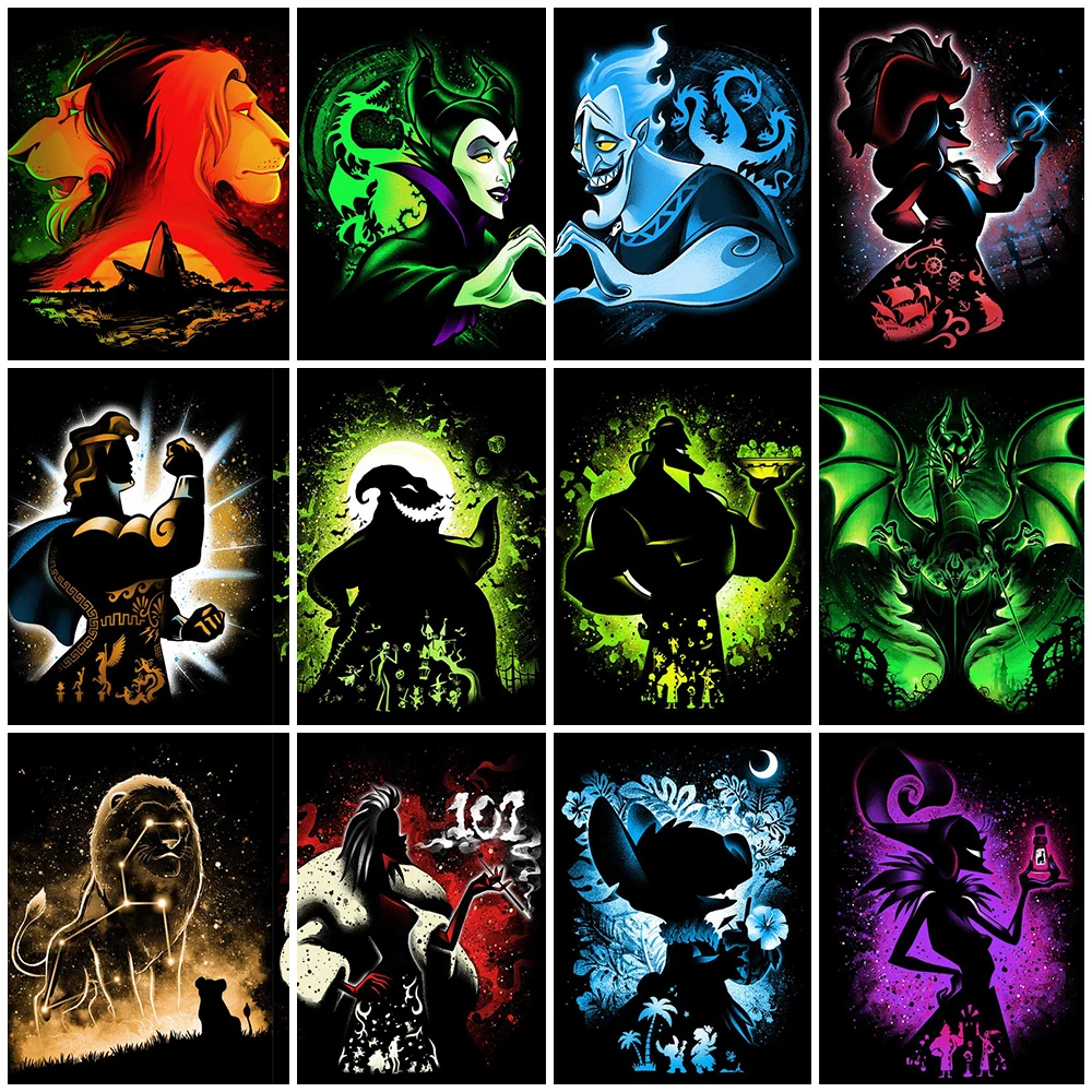 New 5D DIY Diamond Painting Disney Devil Character Cross Stitch Kit Inlaid Rhinestone Embroidery Home Decor Painting
New 5D DIY Diamond Painting Disney Devil Character Cross Stitch Kit Inlaid Rhinestone Embroidery Home Decor Painting
