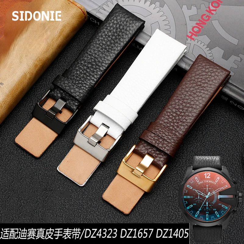 Genuine Leather Watchband for Diesel Watch Belt DZ7257 1657 4323 7314 7313 7371 Straps 22 24 26 27 28 30mm Black Brown White
Genuine Leather Watchband for Diesel Watch Belt DZ7257 1657 4323 7314 7313 7371 Straps 22 24 26 27 28 30mm Black Brown White