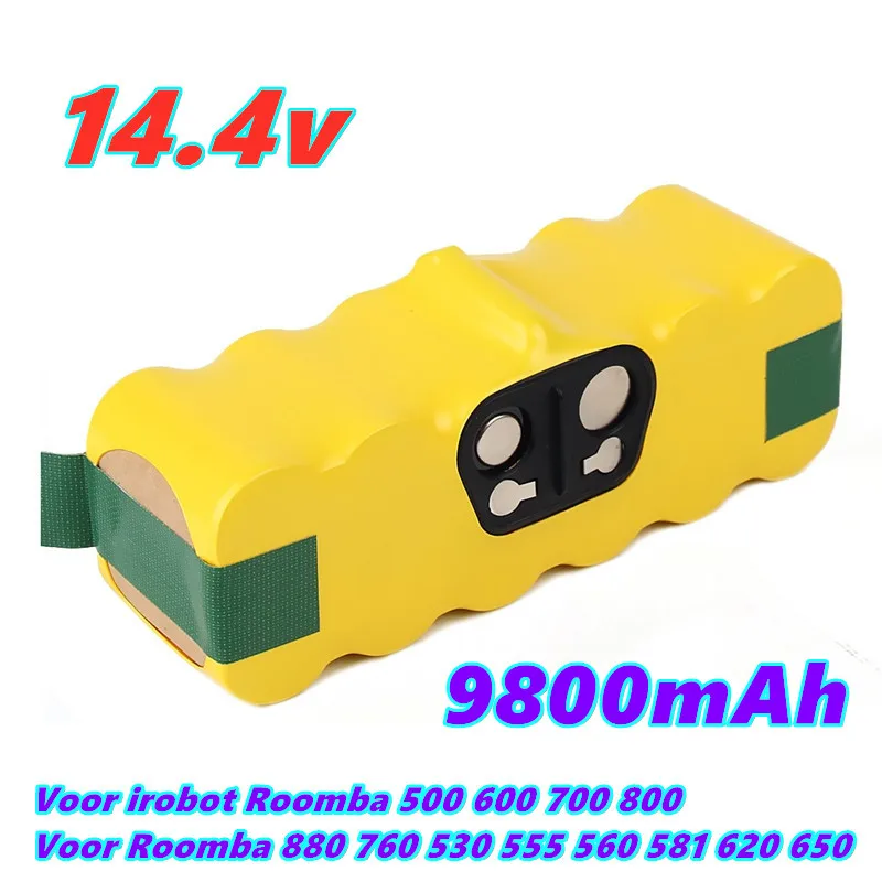 

Многофункциональный блок емкостью 9800 мАч Ni-MH для IRobot Roomba 500 600 700 800 серия 536 555 560 580 620 630 650 760 770 780 790 870 880