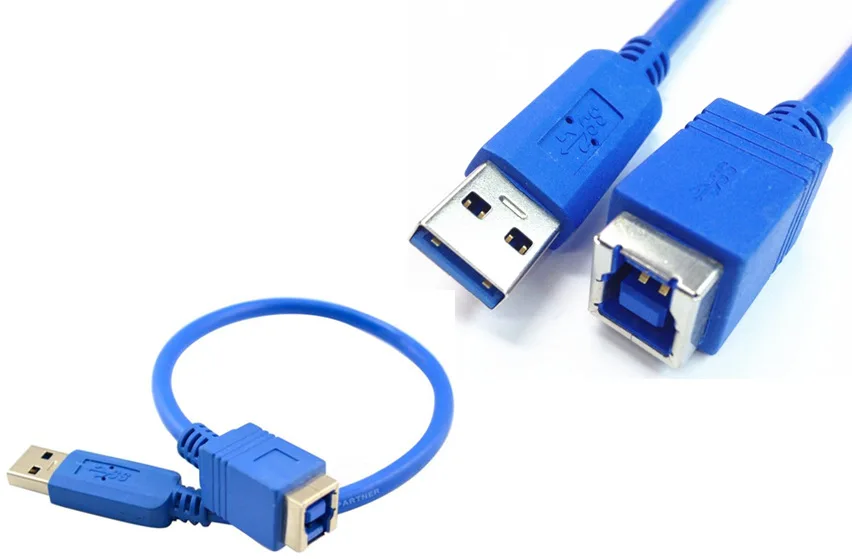 USB 3.0 Type A Male To Type B Male Data Sync Cord Printer Cable For HP IOGEAR Lexmark Samsung CyberPower 0.3M
USB 3.0 Type A Male To Type B Male Data Sync Cord Printer Cable For HP IOGEAR Lexmark Samsung CyberPower 0.3M