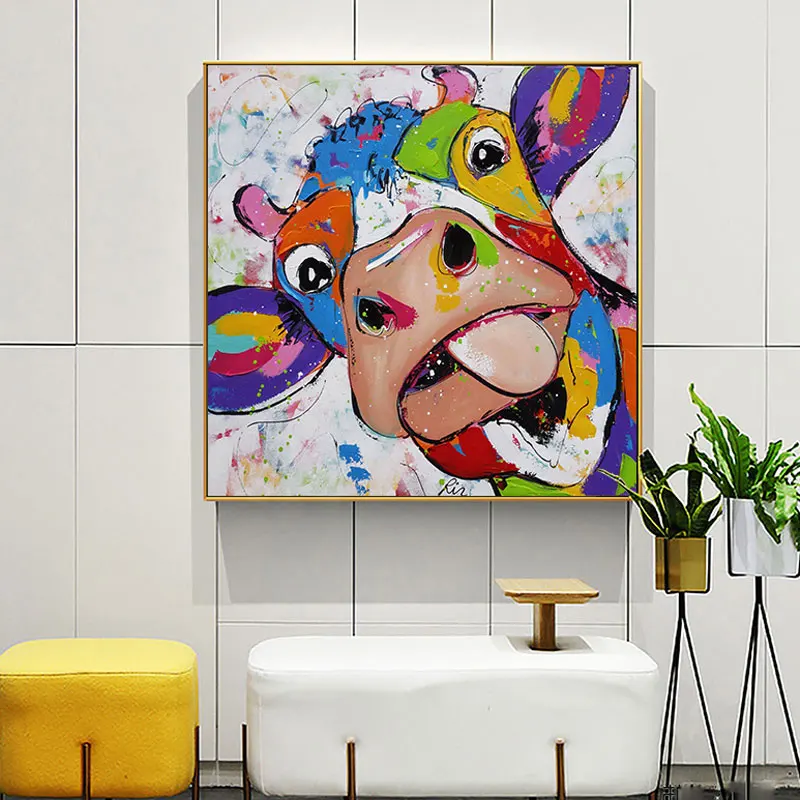 Funny Graffiti Dairy Cow Posters Prints Abstract Color Milk Cow Canvas Painting Living Room Bedroom Home Decor Wall Art Pictures
Funny Graffiti Dairy Cow Posters Prints Abstract Color Milk Cow Canvas Painting Living Room Bedroom Home Decor Wall Art Pictures