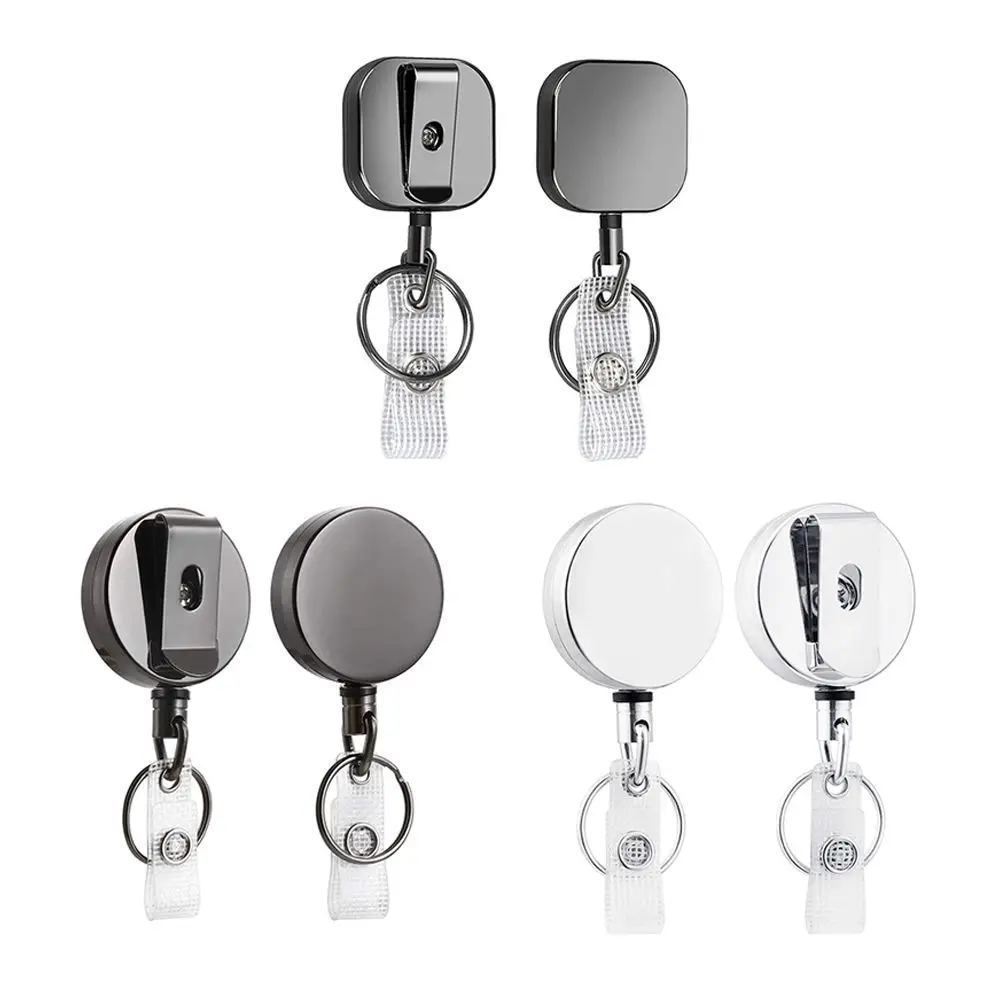1Pc Metal Card Key Ring Clip New Retractable Pull Key Ring Chain Reel Extendable Belt Reel ID Lanyard Name Tag Card Badge Holder
1Pc Metal Card Key Ring Clip New Retractable Pull Key Ring Chain Reel Extendable Belt Reel ID Lanyard Name Tag Card Badge Holder