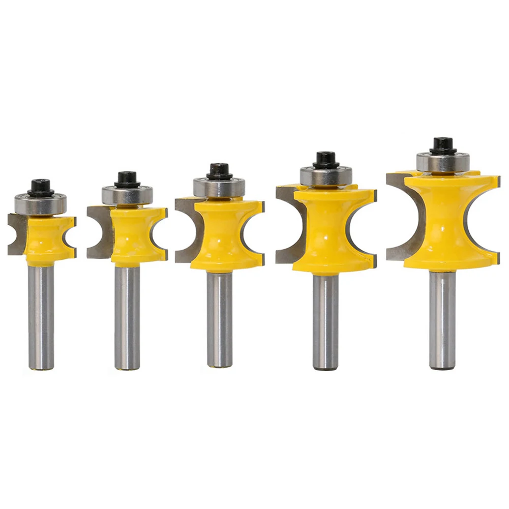 5pcs Router Bit 8mm Shank Carbide Corner Bead End Milling Cutter 1/4'' 3/8'' 1/2'' 5/8'' 3/4'' For Wood Carving Woodworking Tool
5pcs Router Bit 8mm Shank Carbide Corner Bead End Milling Cutter 1/4'' 3/8'' 1/2'' 5/8'' 3/4'' For Wood Carving Woodworking Tool