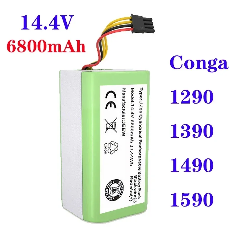 2022 new 14.4v 6800mAh Li-Ion Battery for Cecotec Conga 1290 1390 1490 1590 Vacuum Cleaner Genio deluxe 370 gutrend echo 520
2022 new 14.4v 6800mAh Li-Ion Battery for Cecotec Conga 1290 1390 1490 1590 Vacuum Cleaner Genio deluxe 370 gutrend echo 520