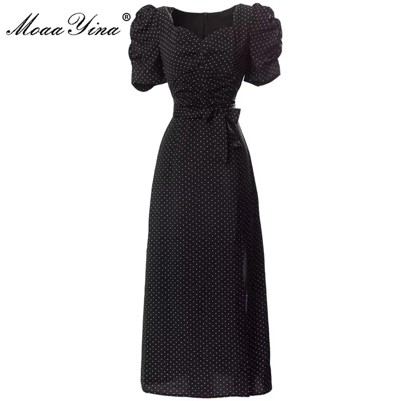 MoaaYina, модное дизайнерское платье, летнее женское платье с квадратным воротником, пышные платья в горошек с коротким рукавом и разрезом ягодиц
MoaaYina, модное дизайнерское платье, летнее женское платье с квадратным воротником, пышные платья в горошек с коротким рукавом и разрезом ягодиц