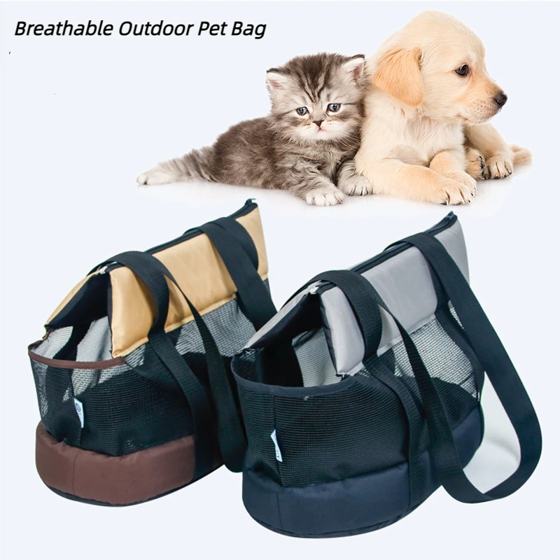 

Переносные сумки для собак, сетчатая воздухопроницаемая переноска для домашних животных, сумка на плечо для путешествий с кошками, щенками, сумка для транспортировки для маленьких собак, кошек, котят, рюкзак