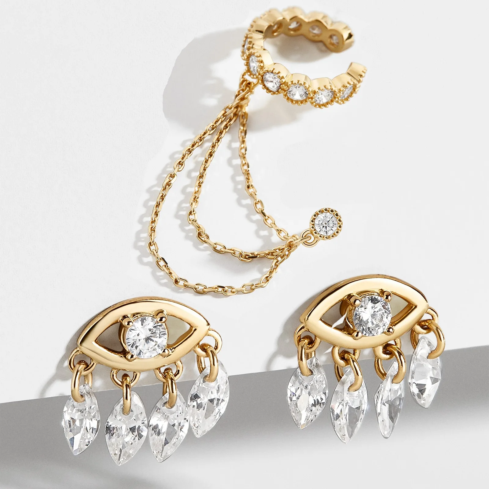 Fashion Clip On Earrings Fake Cartilage Mixed Earring Sets for Women Men No Pierced Wedding Jewelry Sets Wholesale 
Fashion Clip On Earrings Fake Cartilage Mixed Earring Sets for Women Men No Pierced Wedding Jewelry Sets Wholesale