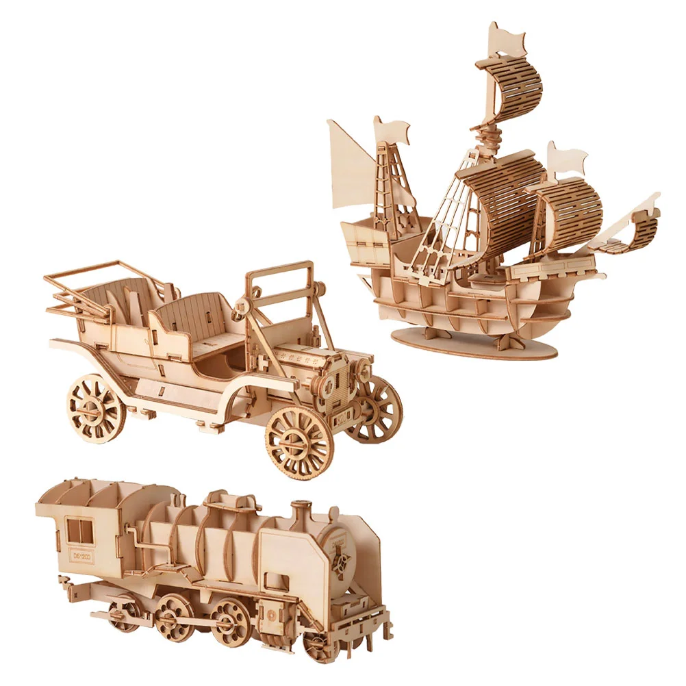 3D Wooden Puzzle Puzzles Wood Train Modelcar Adults Kit Toy Boat Kids Assembly Gift Diy Toys Sailboat Jigsaw Building Mechanical
3D Wooden Puzzle Puzzles Wood Train Modelcar Adults Kit Toy Boat Kids Assembly Gift Diy Toys Sailboat Jigsaw Building Mechanical