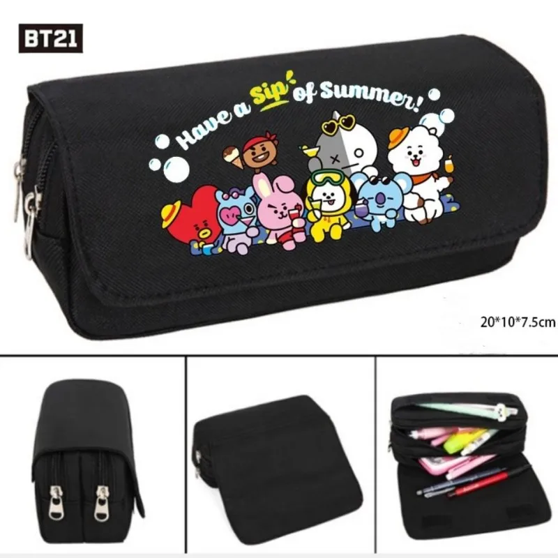 Bt21 большой емкости, фотокарандаш, искусственная кожа, Rj Chimmy Cooky Shooky Mang Koay аниме Kawaii, сумка для хранения, студенческий карандаш, детский подаро...
Bt21 большой емкости, фотокарандаш, искусственная кожа, Rj Chimmy Cooky Shooky Mang Koay аниме Kawaii, сумка для хранения, студенческий карандаш, детский подаро...