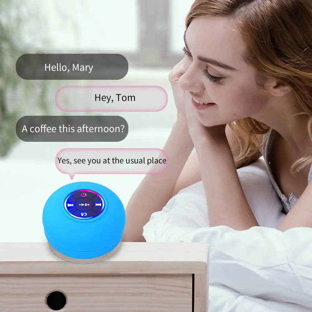Fashionable Sound Box Stable Transmission Voice Call Portable Bluetooth-compatible Mini Wall-mounted Loudspeaker
Fashionable Sound Box Stable Transmission Voice Call Portable Bluetooth-compatible Mini Wall-mounted Loudspeaker