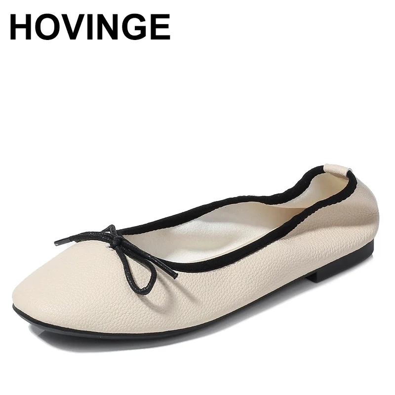 HOVINGE Office Lady Working Shoes Comfortable Soft Sole Leather Flats with Bow Solid Color Women Elegant Style Basic Concise
HOVINGE Office Lady Working Shoes Comfortable Soft Sole Leather Flats with Bow Solid Color Women Elegant Style Basic Concise