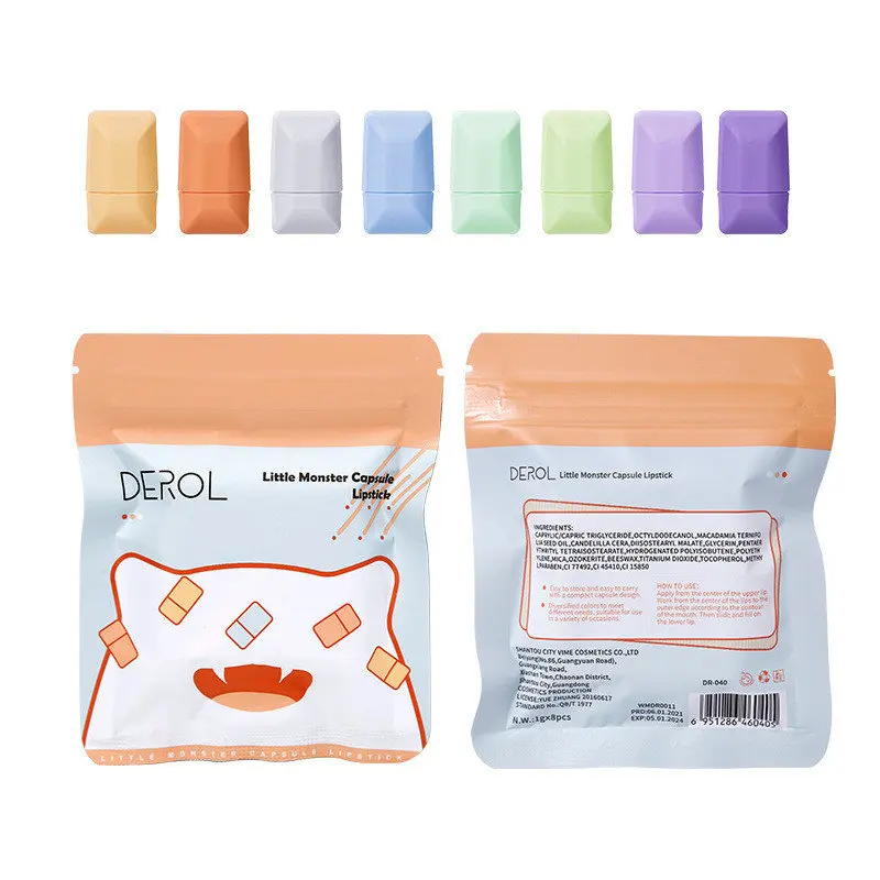 8 Colors Mini Cute Lipstick Set Velvet Capsule Candy Lipstick Matte Waterproof Long Lasting Lipstick Cosmetic Easy Lipstick Kit
8 Colors Mini Cute Lipstick Set Velvet Capsule Candy Lipstick Matte Waterproof Long Lasting Lipstick Cosmetic Easy Lipstick Kit
