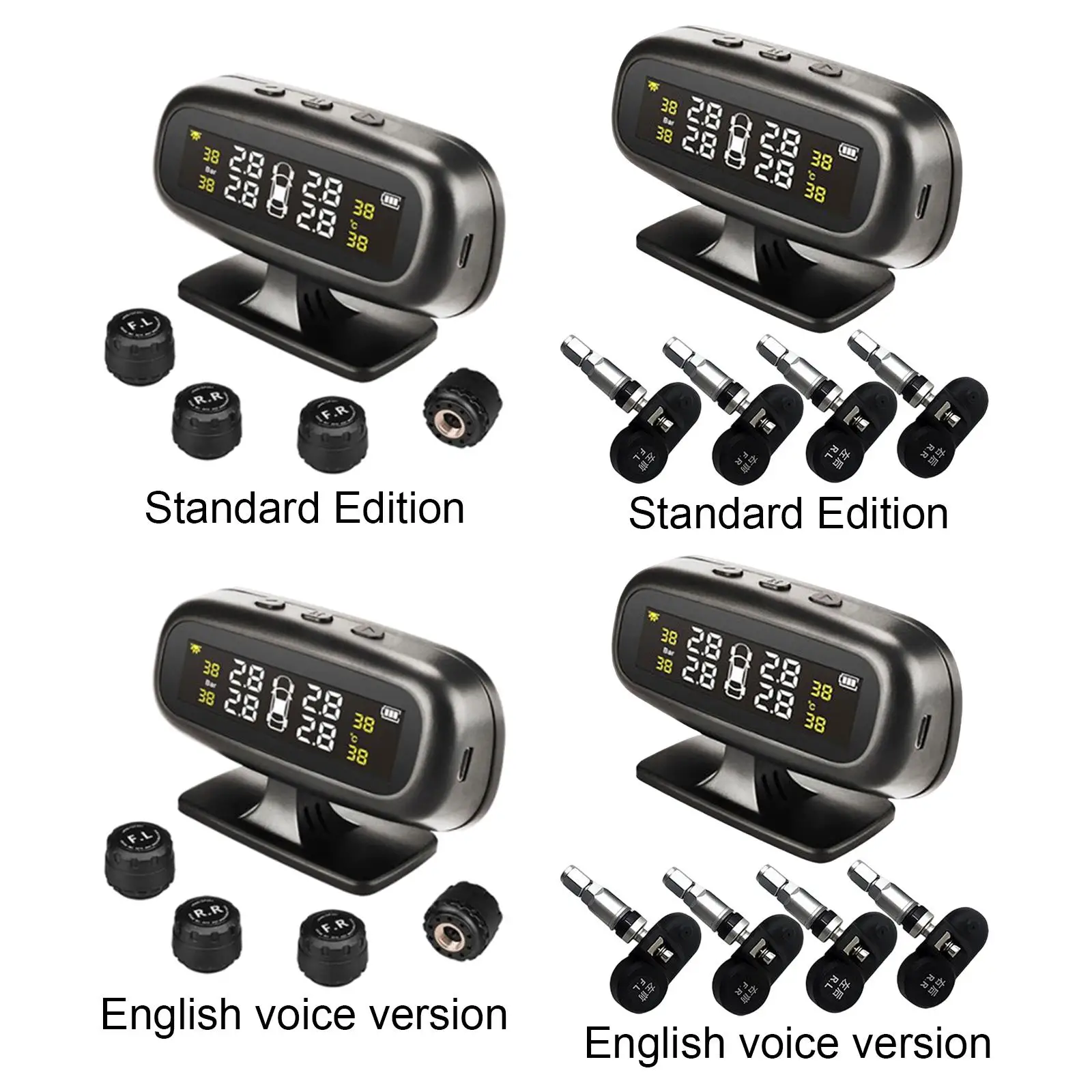 Tire Pressure Monitoring Solar Charging for Air Leak Warning Prevent Tire Blowout
Tire Pressure Monitoring Solar Charging for Air Leak Warning Prevent Tire Blowout