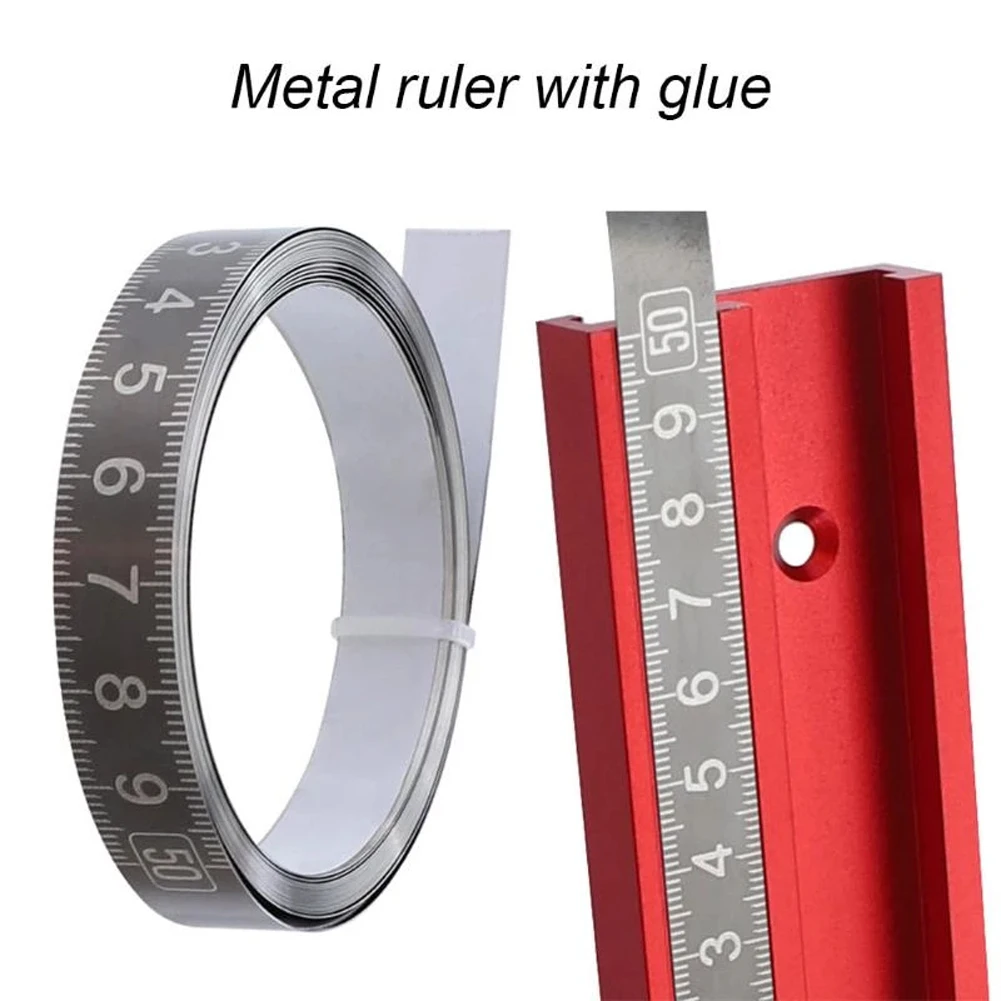 1-3m Stainless Steel Miter Track Tape Measure Self Adhesive Metric Scale Ruler Rust-Proof Durable Wear-Resistan Ruler Measure
1-3m Stainless Steel Miter Track Tape Measure Self Adhesive Metric Scale Ruler Rust-Proof Durable Wear-Resistan Ruler Measure