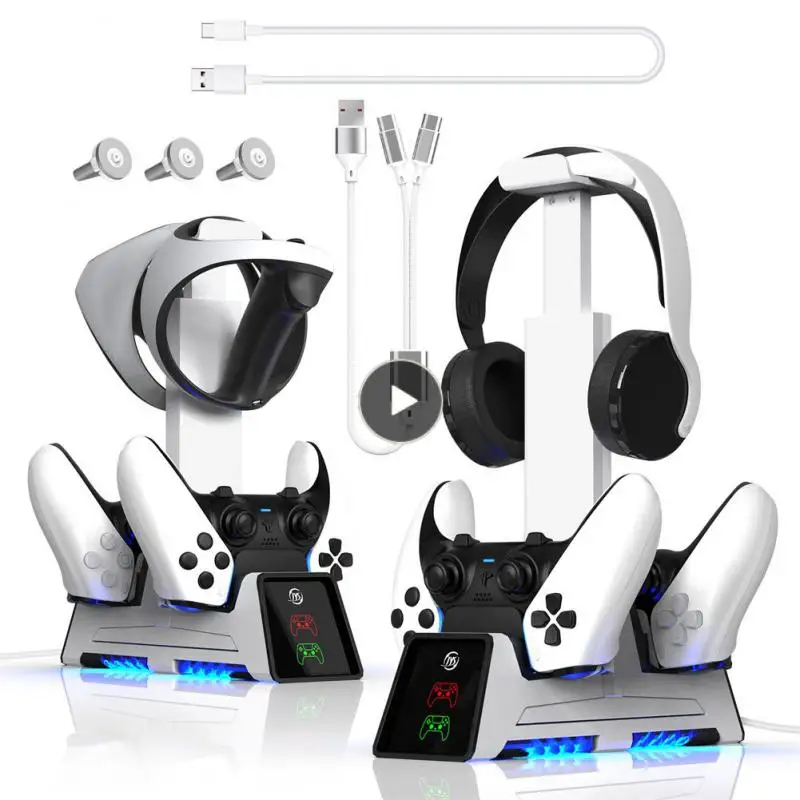 For Ps5/ps5 Elite Handle Magnetic Charging Dock Stand With Led Indicator Docking Station Time Saving Dual-controller Charging
For Ps5/ps5 Elite Handle Magnetic Charging Dock Stand With Led Indicator Docking Station Time Saving Dual-controller Charging