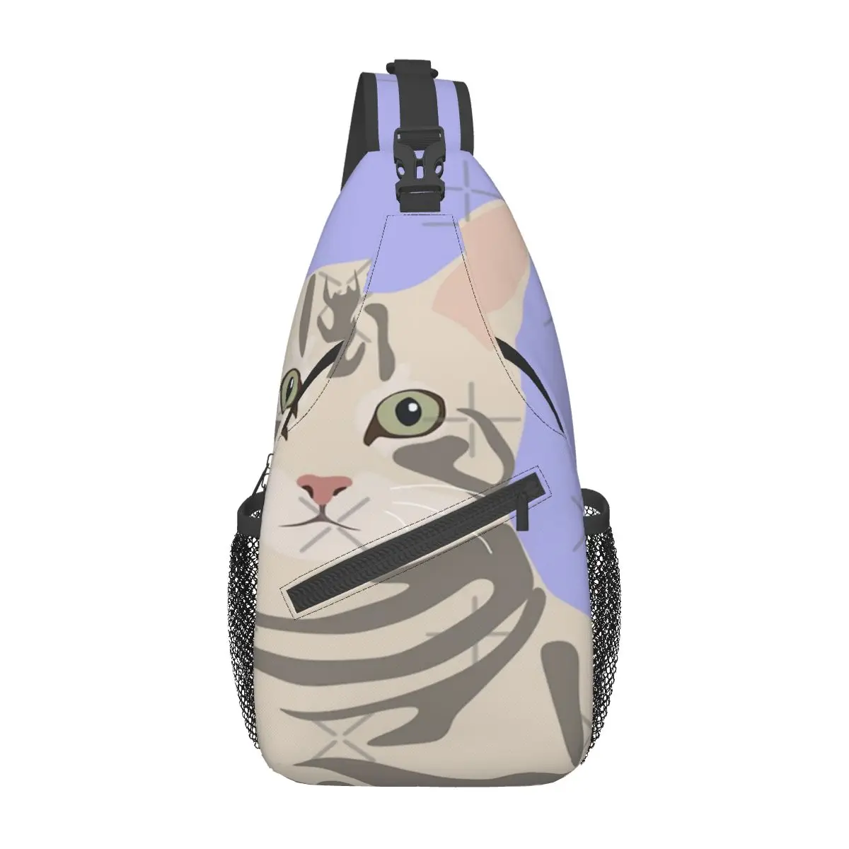 Нагрудная сумка с цифровым портретом кошки из полиэстера
Нагрудная сумка с цифровым портретом кошки из полиэстера