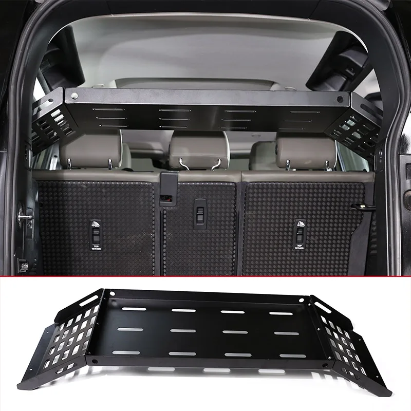 For Land Rover Defender 2020-2022 Aluminum Car Trunk Luggage Storage Shelves Multifunctional Storage Pallet Rack Car Accessories 
For Land Rover Defender 2020-2022 Aluminum Car Trunk Luggage Storage Shelves Multifunctional Storage Pallet Rack Car Accessories