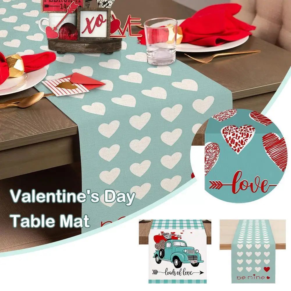 Romantic Valentine's Day Blue Table Runner 33x180cm Heart Table Party Decor Love Linen Table/dresser Dinner Home Decora H5e9
Romantic Valentine's Day Blue Table Runner 33x180cm Heart Table Party Decor Love Linen Table/dresser Dinner Home Decora H5e9