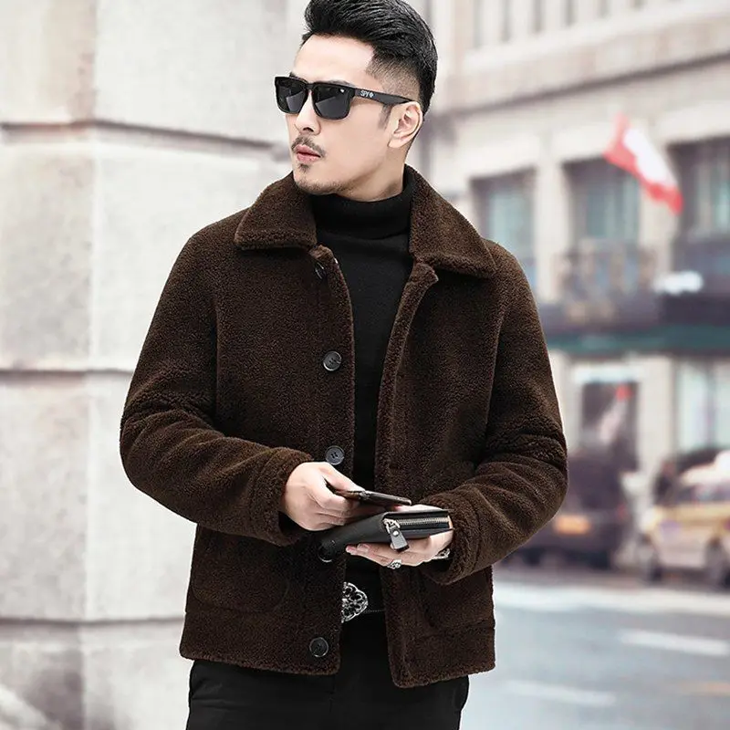 2021 Winter Genuine Full Pelt Sheep Shearling Coat Male Natural Wool Fur Jacket Real Sheepskin Fur Outwear Men Warm Coats B393
2021 Winter Genuine Full Pelt Sheep Shearling Coat Male Natural Wool Fur Jacket Real Sheepskin Fur Outwear Men Warm Coats B393