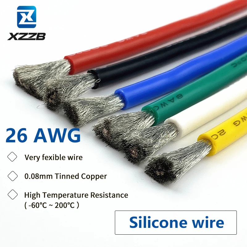 Speaker cable Silicone wire Electric Flexible electrical wires for lighting automobile electricn 26awg 26 awg 5m Black Red Blue
Speaker cable Silicone wire Electric Flexible electrical wires for lighting automobile electricn 26awg 26 awg 5m Black Red Blue