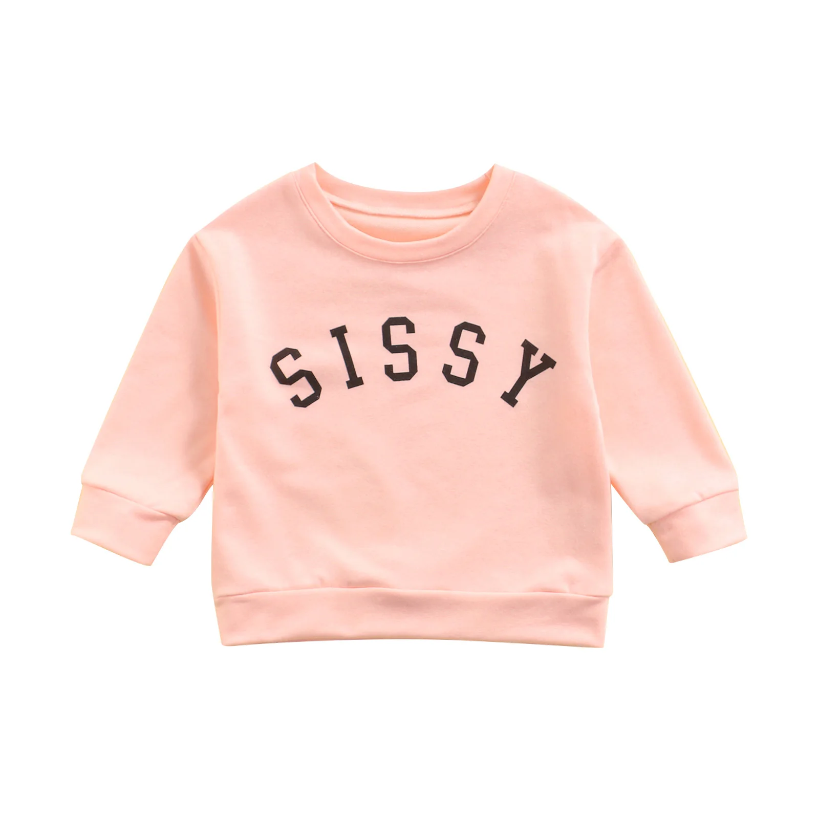 Toddler Kids Baby Boy Girl Crewneck Sweatshirt Sissy Letter Printed Long Sleeve Pullover Sweater Tops
Toddler Kids Baby Boy Girl Crewneck Sweatshirt Sissy Letter Printed Long Sleeve Pullover Sweater Tops