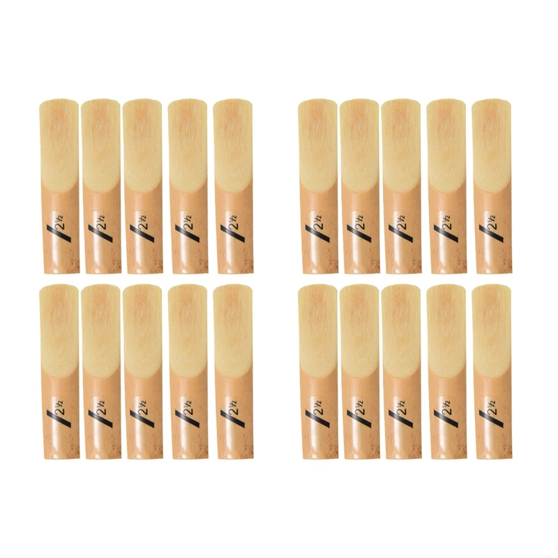 20Pcs Bb Clarinet Reeds Strength 2.5 2-1/2 Reed Bamboo Woodwind Instrument Parts & Accessories
20Pcs Bb Clarinet Reeds Strength 2.5 2-1/2 Reed Bamboo Woodwind Instrument Parts & Accessories