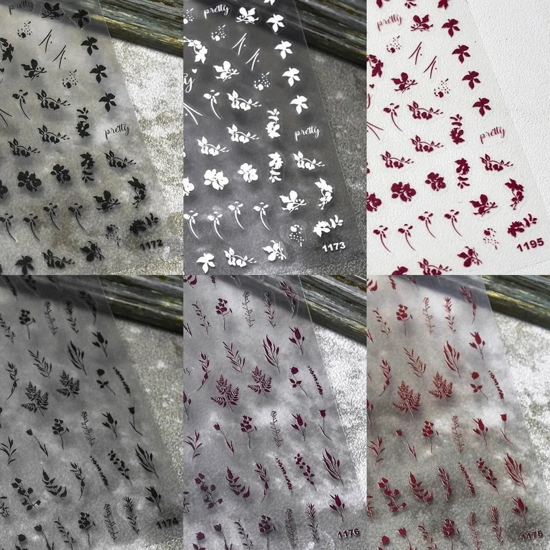3pcs Plant Illustration Nail Stickers Rose Retro Style Leaves Thin Tough Back Glue Waterproof Flower Nail Stickers Nail Stickers
3pcs Plant Illustration Nail Stickers Rose Retro Style Leaves Thin Tough Back Glue Waterproof Flower Nail Stickers Nail Stickers