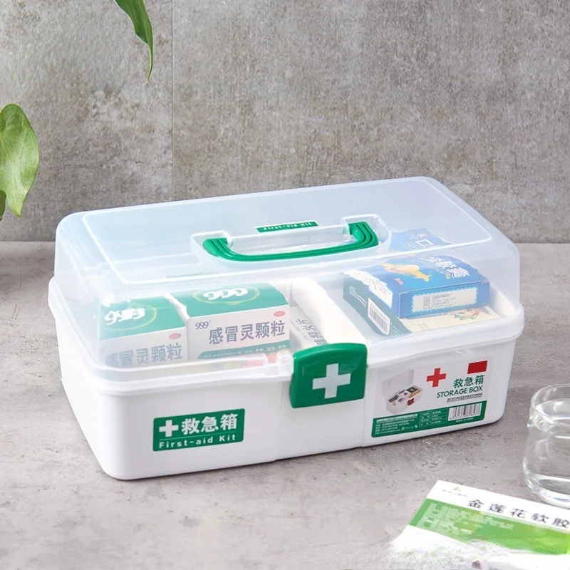 Household Medicine Thickened Plastic Medical Band-Aid Thermometer Commonly Used Storage Box Case Multifunctional First Aid Kit
Household Medicine Thickened Plastic Medical Band-Aid Thermometer Commonly Used Storage Box Case Multifunctional First Aid Kit