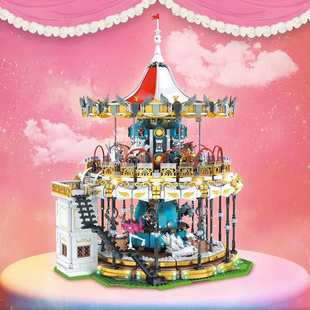 Creative Expert Ideas карусель для парка аттракционов 5086 Pcs кубики Moc модульная модель дома, строительные блоки, игрушки, большая карусель
Creative Expert Ideas карусель для парка аттракционов 5086 Pcs кубики Moc модульная модель дома, строительные блоки, игрушки, большая карусель