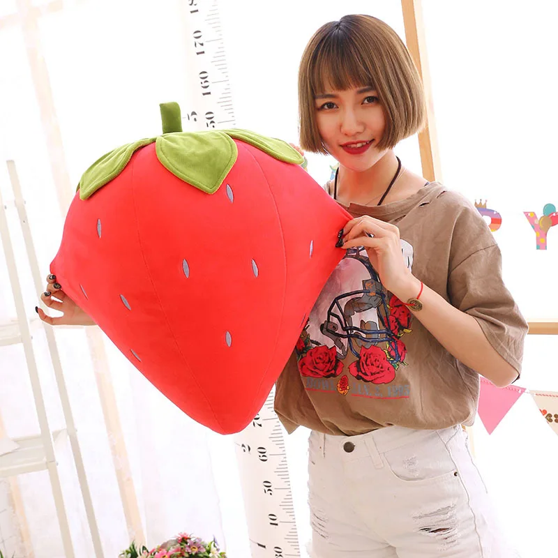25cm-60cm Strawberry Plush Toy Down Cotton Filled Creative Simulation Fruit Pillow Kawaii Soft Plush Toy Pillow Gifts For Girls
25cm-60cm Strawberry Plush Toy Down Cotton Filled Creative Simulation Fruit Pillow Kawaii Soft Plush Toy Pillow Gifts For Girls
